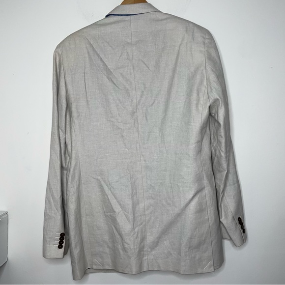 Vineyard Vines Mens Linen Blend Blazer Sport Coat Jacket 2 Button Size 40L - Picture 4 of 15